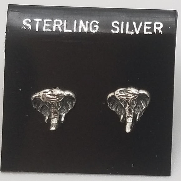 Elephant earrings sterling on sale silver